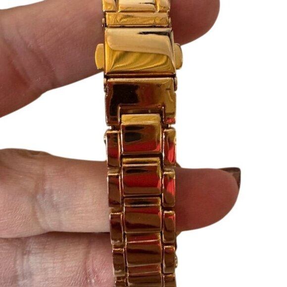 Vivani Gold-Tone Stainless Steel Womens Watch With Roman Numerals & Fold-Over Cl - Picture 3 of 5